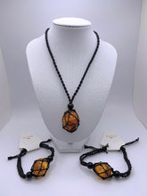 DIY crystal Citrine Necklace and Bracelet